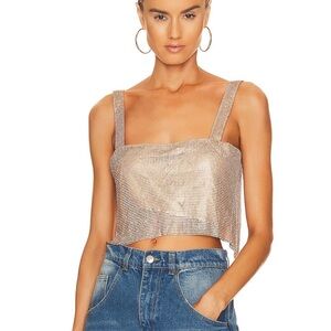Revolve Audrina Top in Gold (SNDYS)
